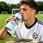 Personalized Soccer Game Day Goal Flag 12 oz 18 oz Insulated Water Bottle with Handle Name and Year Birthday Team Gift for Soccer Player Lover