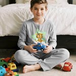 Personalized Animal Cloud Star Design 100% Cotton Kids Pajamas Set with Name Home Clothing Birthday Gift for Boys Girls