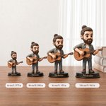 Personalisierte Mini-Me 3D-Figur nach Foto | mit eingraviertem Wunschtext auf Sockel | Wohndeko | Jahrestag Geburtstag Geschenk für Familie Freunde