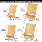 Personalized Parent-Child Photo Bamboo Phone Stand with Name and Year Daily Use Father's Day Birthday Gift for Parents