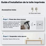Impression sur toile personnalisée avec photo et nom - Cadeau commémoratif pour les amoureux des animaux