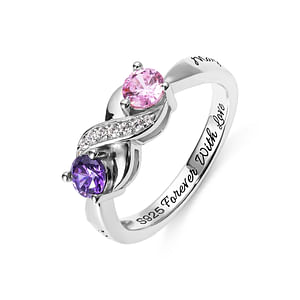 Personalized Infinity Promise Name Ring 