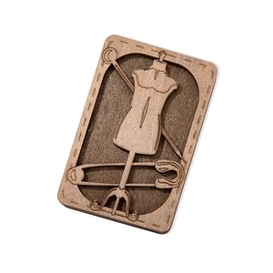 Produktbild von FIXOSHEE 5 Stück Robuster Nadel Organizer Aus Schwarzem Sandelholz Mit