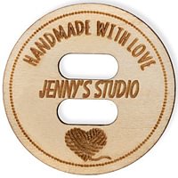Nähetikett Personalisiert Handgemacht Mit Liebe Für Ihre Namen Etiketten Tags - Nähen Häkeln Gestrickte Handmade Quilts 50mm X 25mm (SL FOLD 1 - D21