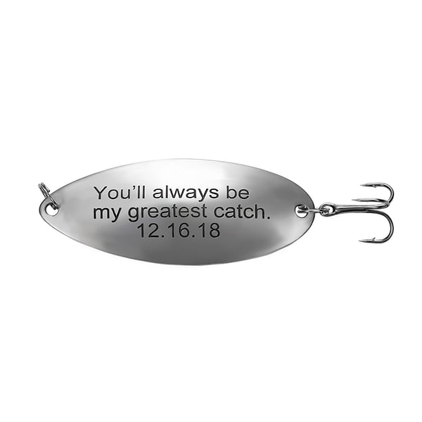 Custom Engraved Fish Hook Best Catch Hooked on You