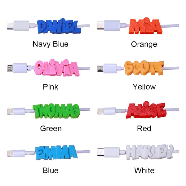 Personalized Usb Cable With 3D Printing Names CALLIE