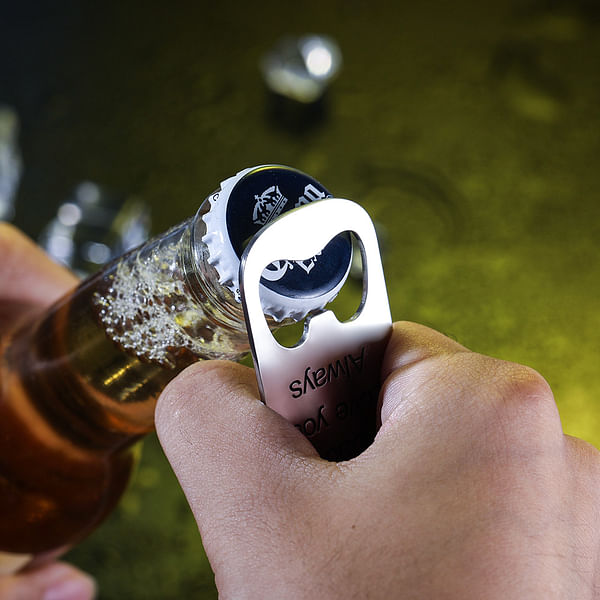 Personalized Dog Tag Bottle Opener Keychain CALLIE