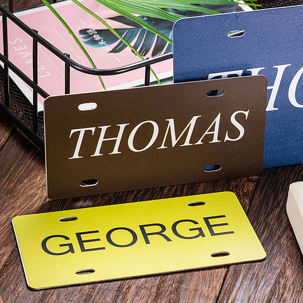Personalized name license plate aluminum callie