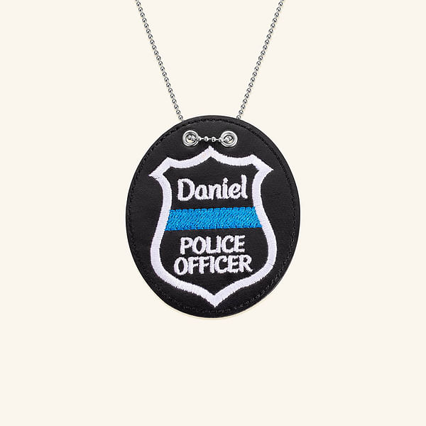 Custom Name Junior Police Officer Badge for Children