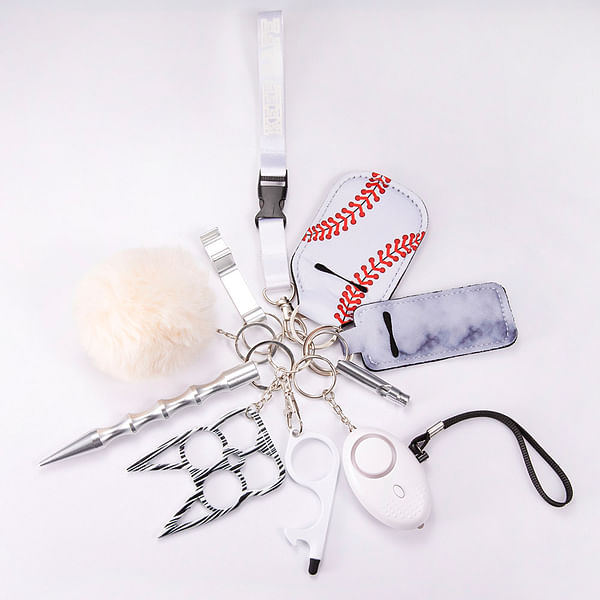 Custom Safety Defense 10 in 1Keychain Set for Women CALLIE