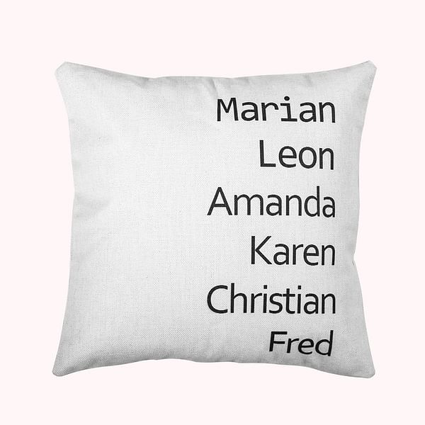 Personalized Family Names Throw Pillow CALLIE