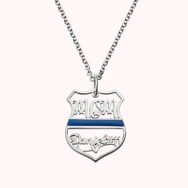 Customized Police Mom Badge Name 