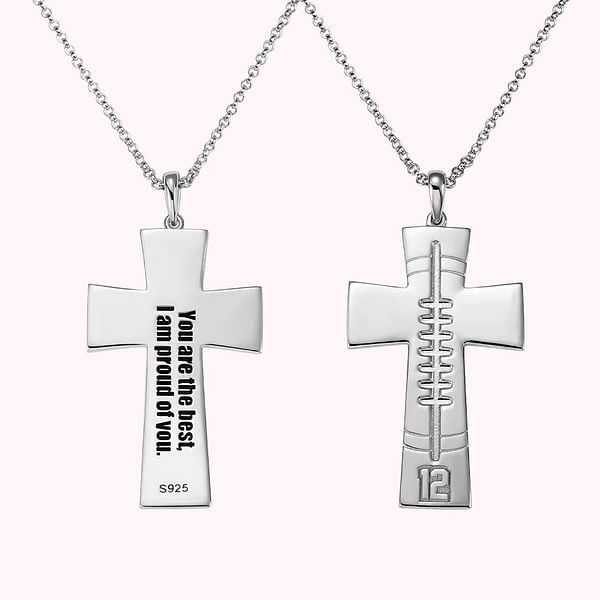 Personalized Football Number Necklace 