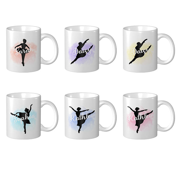 UIDMEN Personalisierte Balletttasche Für Kinder - Rosa Spitze Mit Namensschild