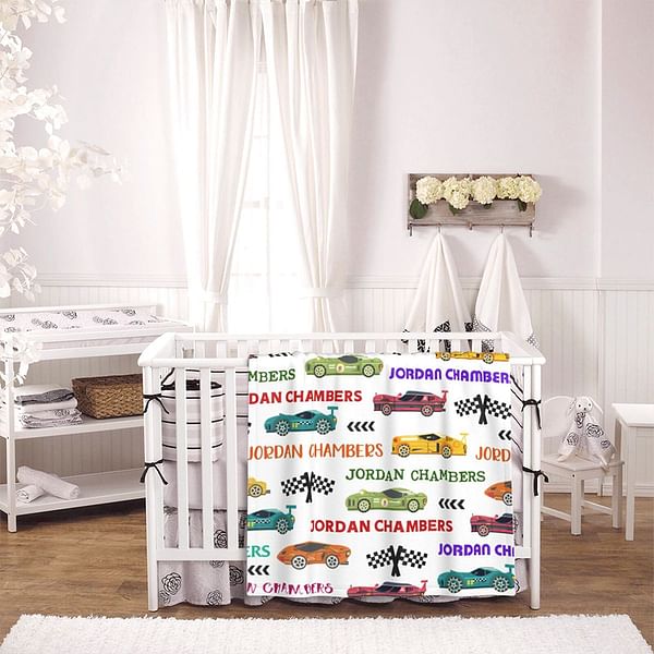 Personalisierte Babydecke Mit Namen - Baumwoll Decke 75x100cm Für Mädchen & Jungen