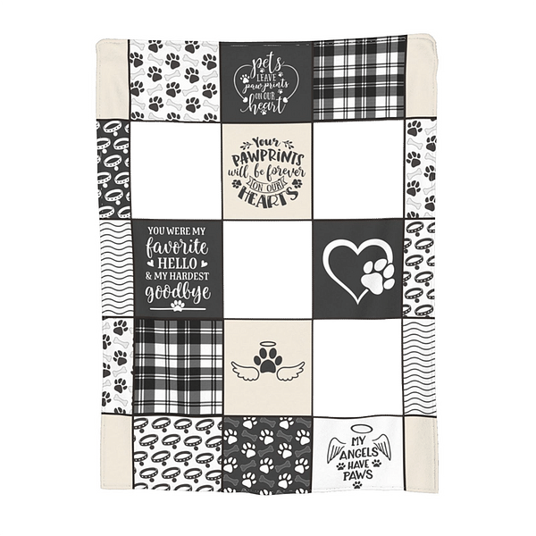 Personalized Pet Dog Cat Blanket with Photos and Name Gift for Pet