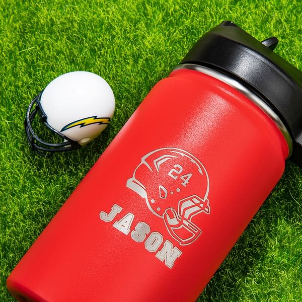 Personalized Football Children's Sports Cup Football Water Bottle w