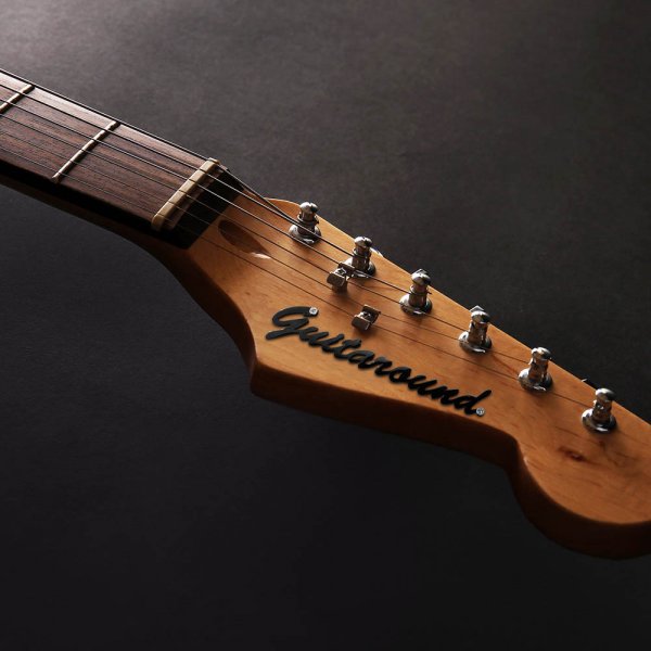 Personalized Metal Guitar Headstock Badge with Name Lettering Badge