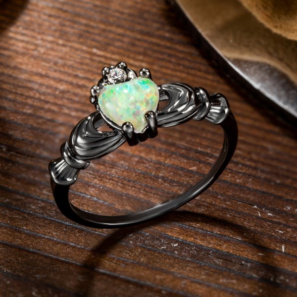 Opal claddagh discount