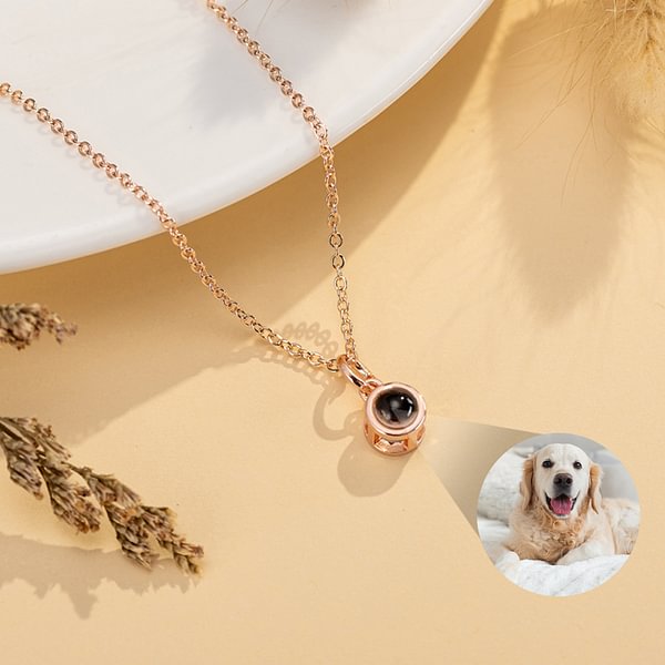 For Her Personalized Projection Necklace Cute Bag Photo Necklace