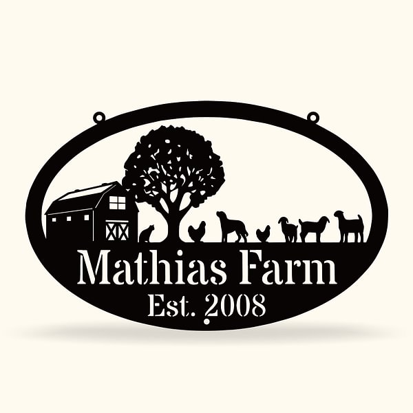 Personalized Barn Metal Sign - Gift Idea For Horse Lover/ Friends - Bitch Barn Where The Drinks Are Cold and The Gossip Is Hot main image 0