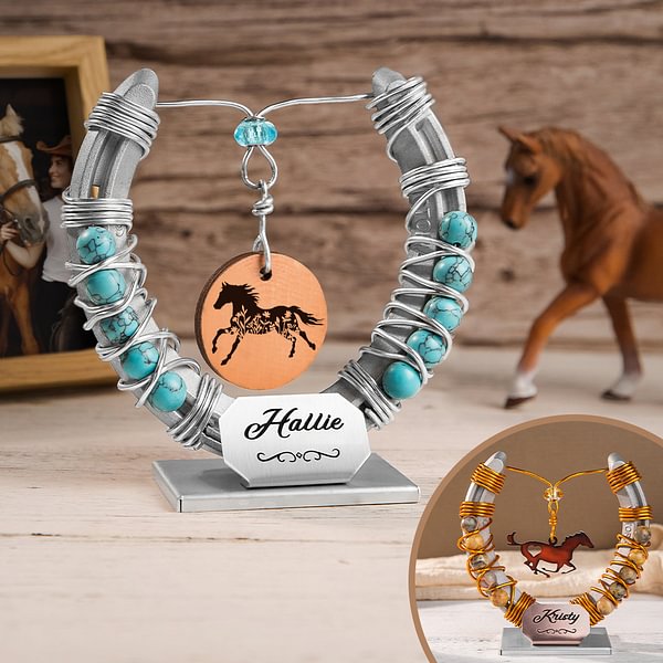 Personalized Horse Memorial Horseshoe Keepsake CALLIE