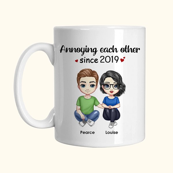 Gift Christmas 2024 Couple - Annoying Each Other Since Personalized Mug Makezbright H 486407