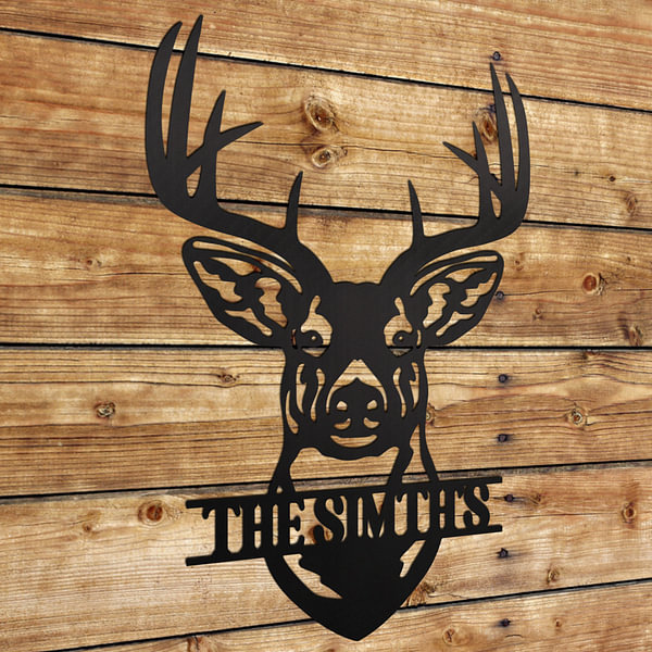 Metal deer sign discount