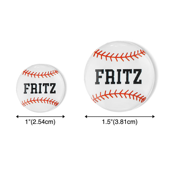 Personalized Set of 5 3D Bat Knob Decal Stickers with Name Number and