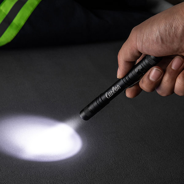 Personalized Metal LED Penlight with Name Waterproof Reusable First Aid