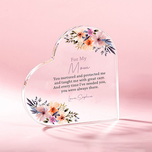 Happily Together Since - Couple Personalized Custom Heart Shaped Acrylic Plaque Gift For Husband Wife Anniversary