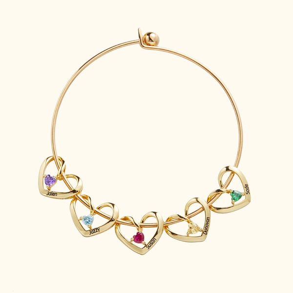 Personalized Inspirational Women Bracelet Bangle With 2-6