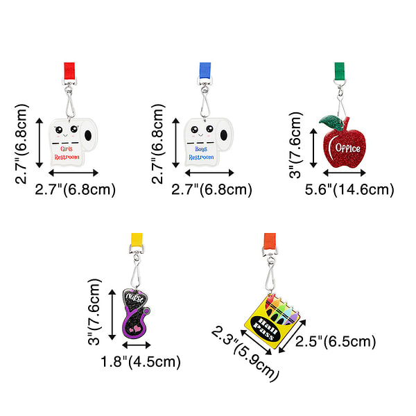 Personalized Classroom Hall Passes Name Tag Gift for Teacher - CALLIE