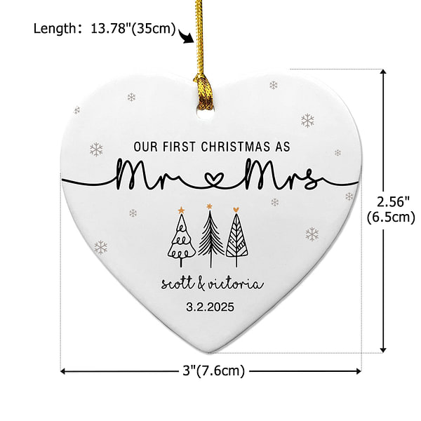 Verlobungs-Ornament "You're Engaged!" – Acryl, 8 Cm, Erstes Weihnachten Als Verlobte, Geschenk Für Paare